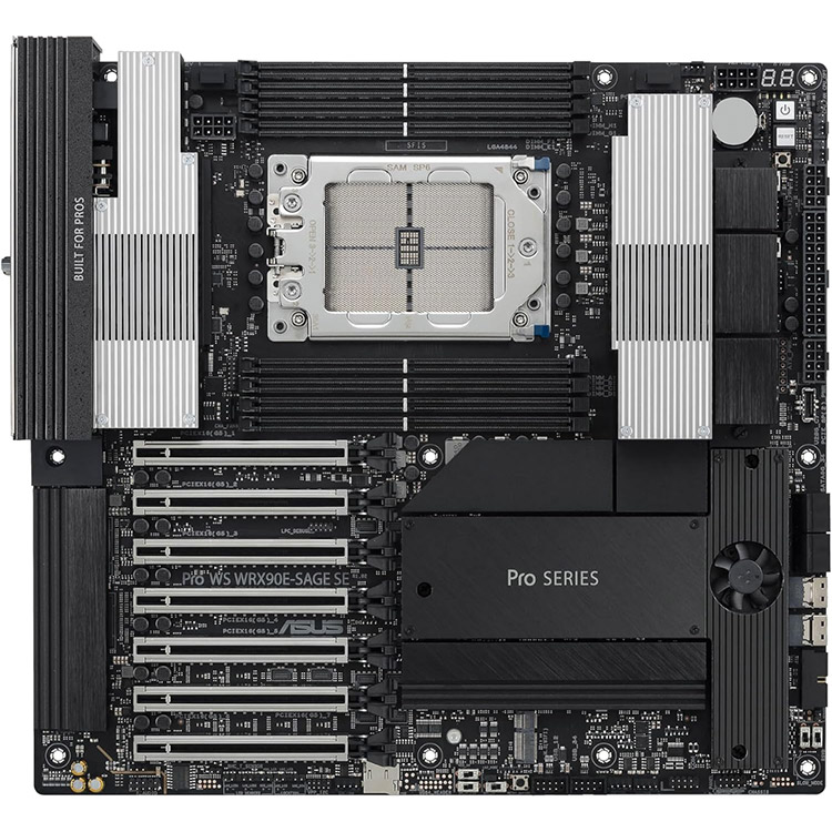 خرید Asus Pro WS WRX90E-SAGE SE E-ATX Workstation Motherboard - AMD Chipset